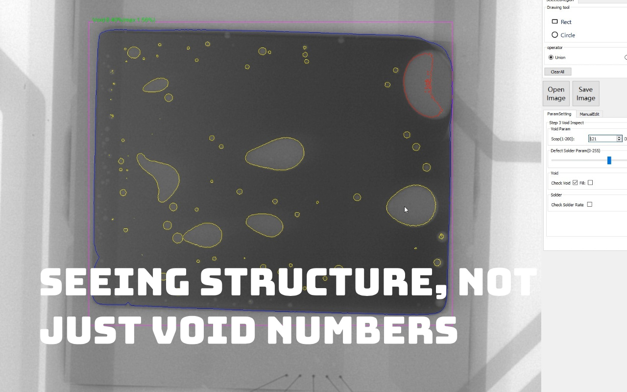 2. What X-ray Really Reveals About BGA Voids 2. Lo que realmente revelan los rayos X sobre los vacíos BGA