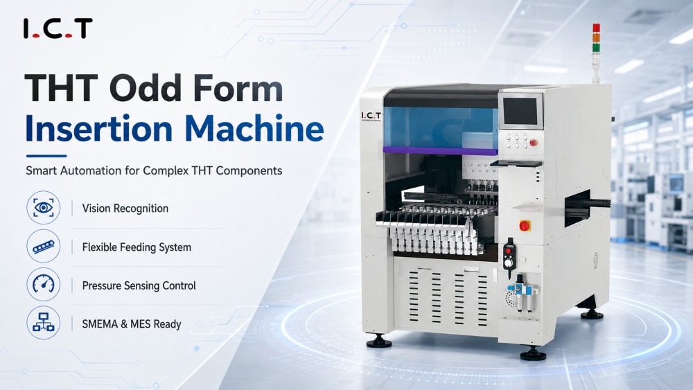 I.C.T THT odd form insertion machine I.C.T THT máquina de inserción de formularios impares