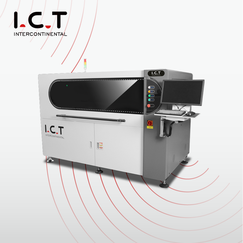 I.C.T-1200 |Impresora de 1,2 metros SMT totalmente automática LED sténcil