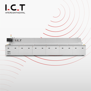 I.C.T-L12 |Horno de soldadura por reflujo de 12 zonas personalizado LED Horno de reflujo de nitrógeno