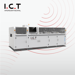 I.C.T-SS550P2 |Precio de fábrica avanzado de la máquina de soldadura por ola selectiva con crisol de 3 soldaduras en línea