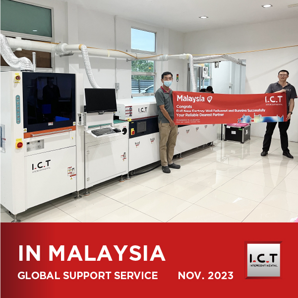  I.C.T entrega PCBA línea de recubrimiento para fabricación de productos electrónicos en Malasia