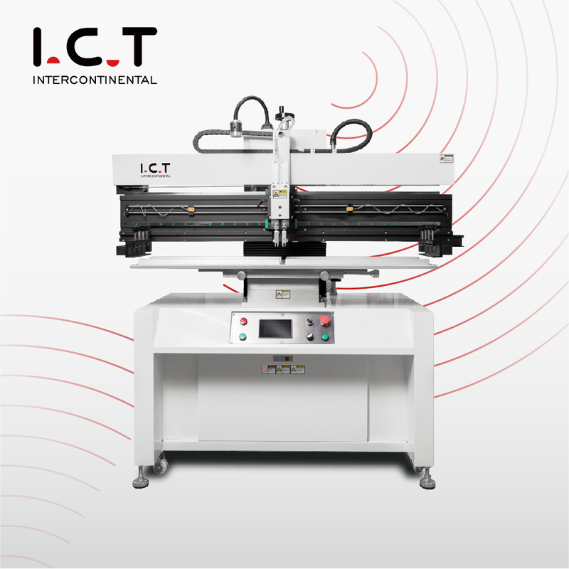 I.C.T |SMT Manual Semiautomático sténcil Máquina para Trabajo Estable sténcil Impresora de Pegar