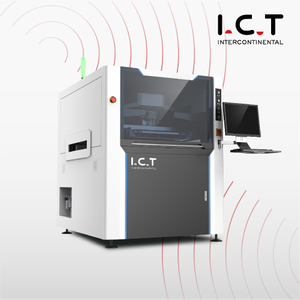 Impresora de pasta de soldadura con marco de pantalla LED SMT en línea completamente automática Modelo de gama alta ICT-6534