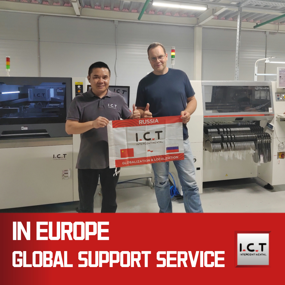 I.C.T | SMT Impresora de serigrafía en pasta para soldar Máquina totalmente automática para LED