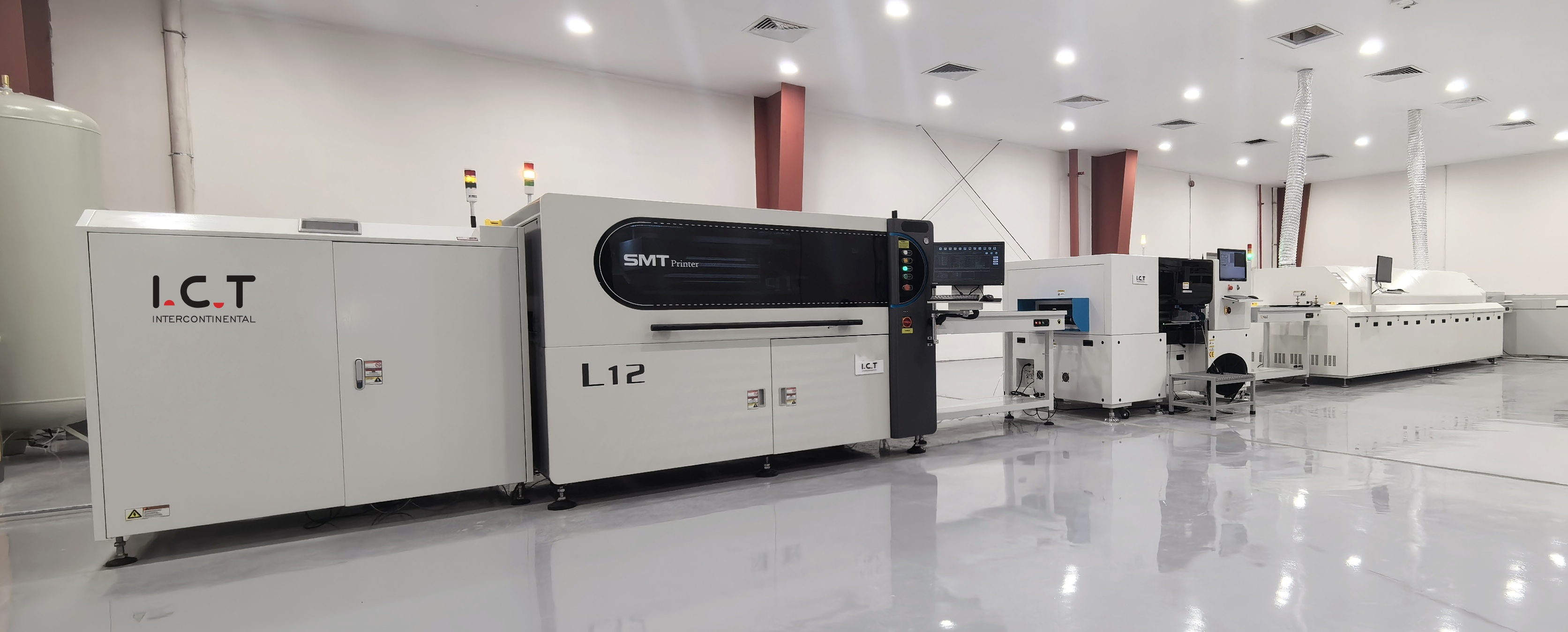 I.C.T SMT línea en el fabricante de iluminación de Arabia Saudita