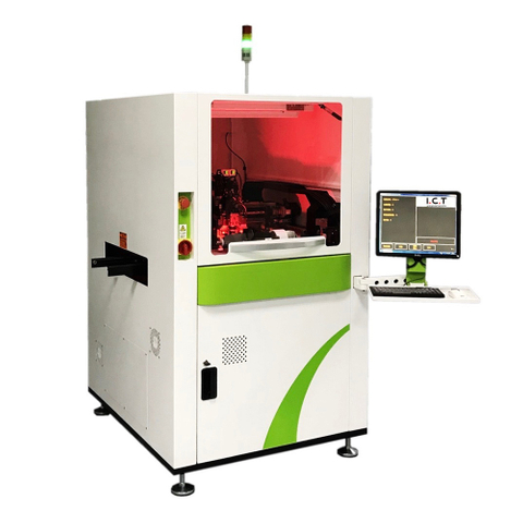 I.C.T |Máquina de colocación de etiquetas por transferencia automática multifunción SMT de 4 cabezales