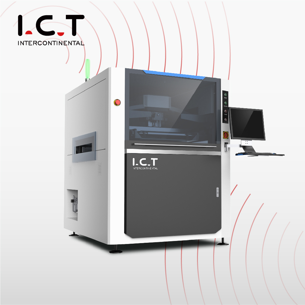 I.C.T-5151 |Soldadura en pasta PCB SMT Impresora de pantalla de máquina Totalmente automática para LED