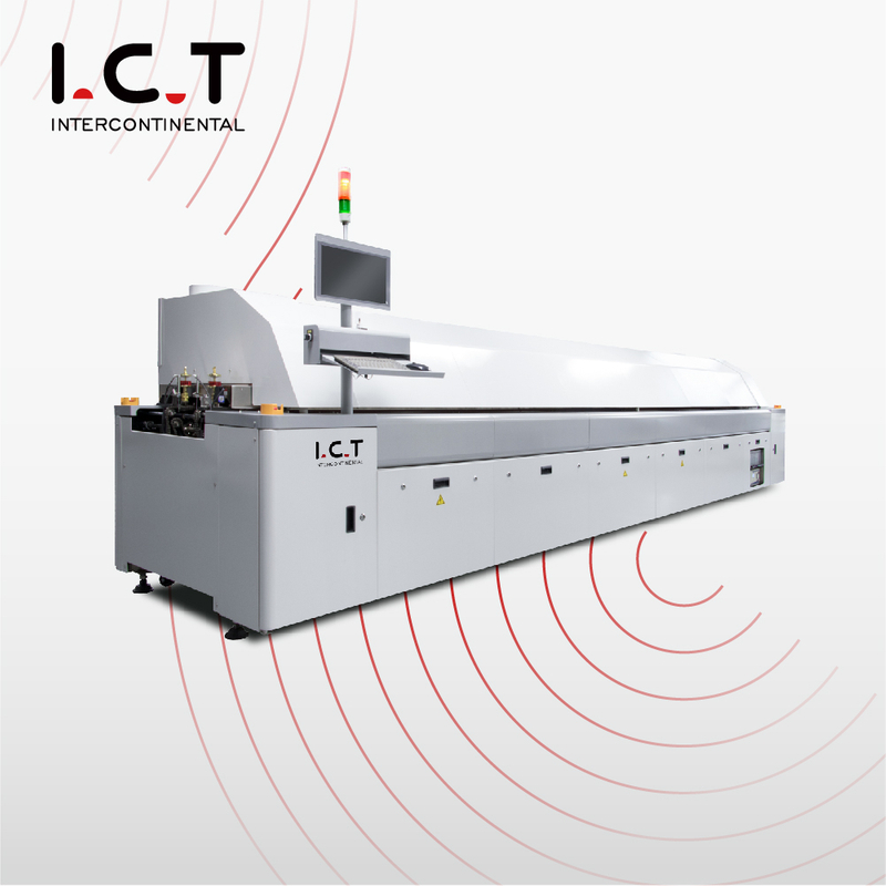 I.C.T |Máquina de ensamblaje Shmema SMT de horno de reflujo de vacío especial LED de alto nivel