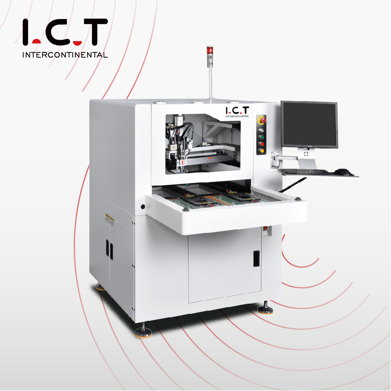 I.C.T |Mini PCB Máquina de corte en línea Enrutador automático Máquina manual de enrutamiento mecánico