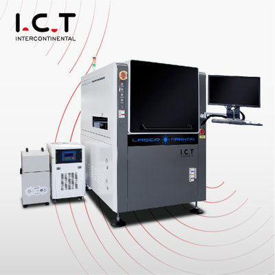 I.C.T |Máquina marcadora de corte e impresión láser con bombilla Led de fibra cerrada