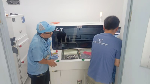 I.C.T Soporte técnico para la máquina de enrutador PCBA a EMS en Indonesia.