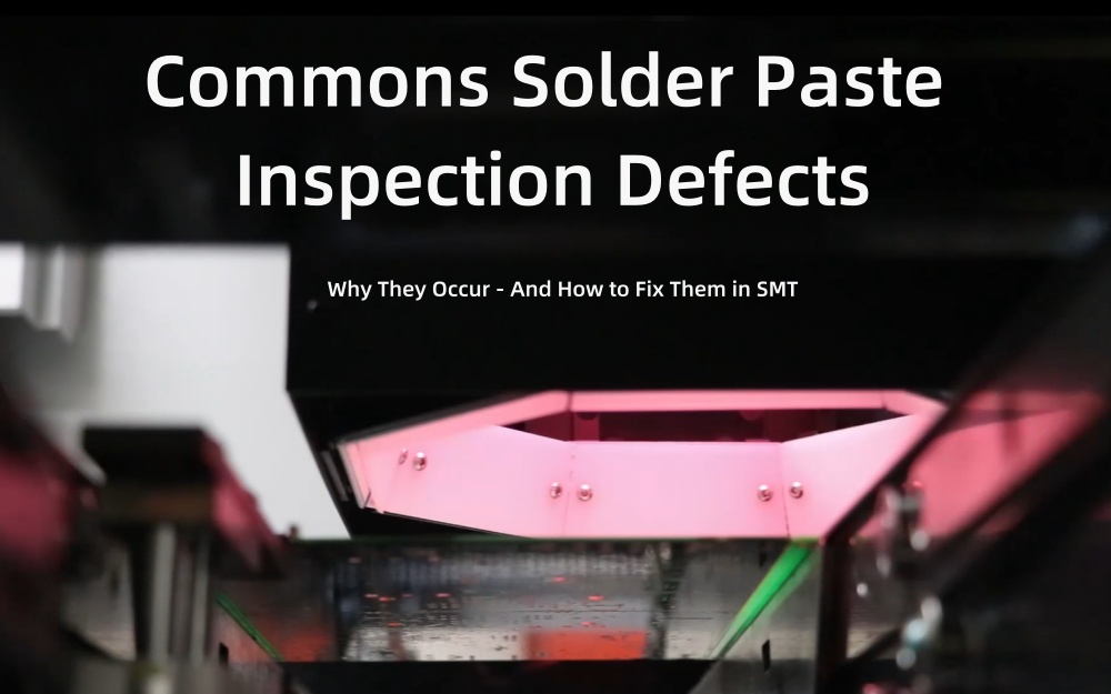 Defectos comunes de inspecci&oacute;n de pasta de soldadura