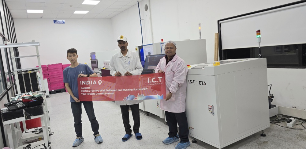 I.C.T SMT L&iacute;nea de m&aacute;quina en India