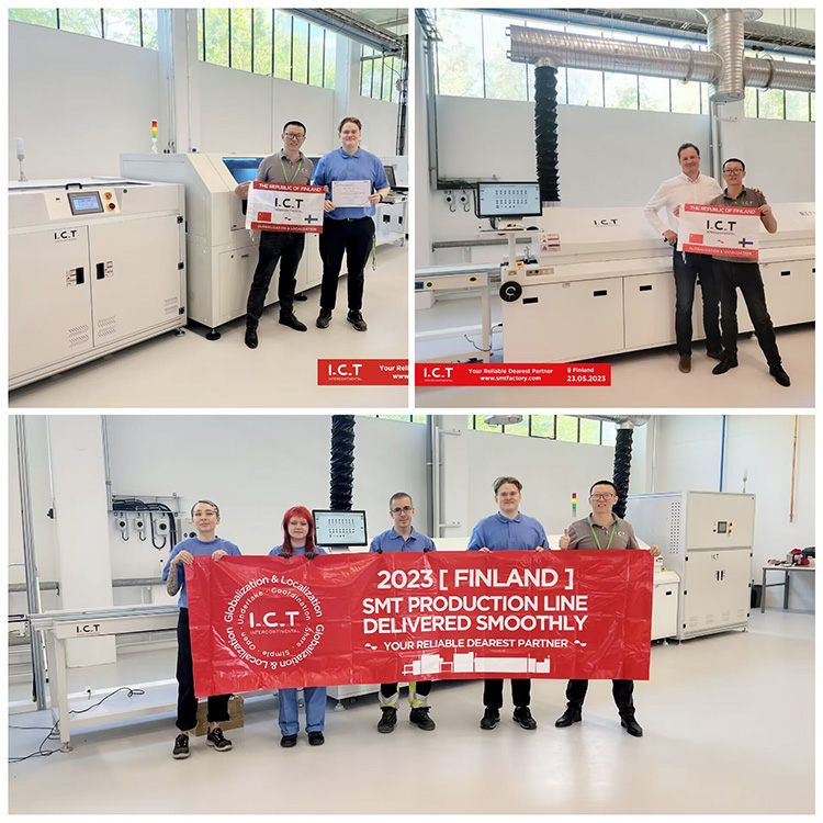 I.C.T | LED Línea de lámpara Ensamblar tira SMT Línea