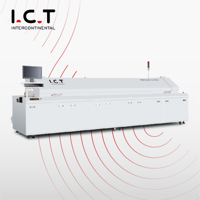 I.C.T |Máquina de reflujo de horno de aluminio de horno de reflujo de soldadura económica de Shenzhen