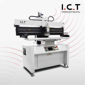 Máquina de impresión de pasta de soldadura de impresora de plantilla semiautomática SMT de ICT