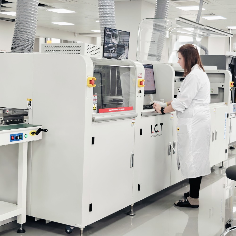 I.C.T soldadura selectiva | máquina automática de soldadura por ola selectiva para PCB rentable