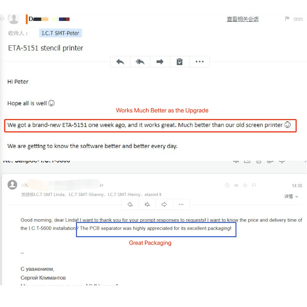 I.C.T | Rentable SMT Máquina de horno de reflujo para soldadura por reflujo 600 mm