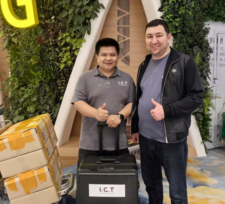 I.C.T El ingeniero llega a Uzbekist&aacute;n para la instalaci&oacute;n de la l&iacute;nea de producci&oacute;n SMT