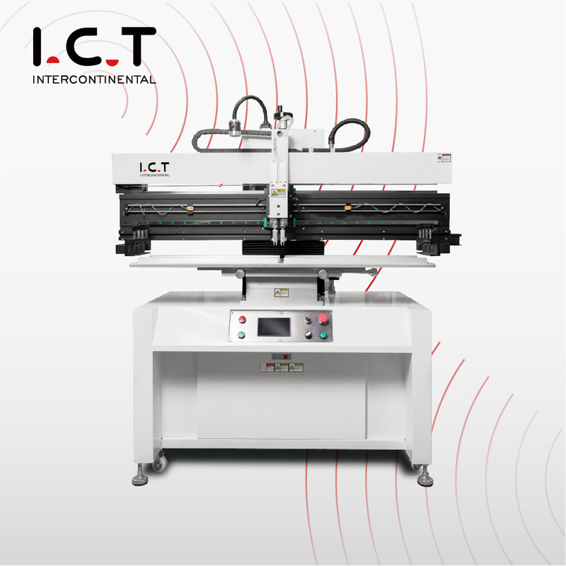 P12 ICT Semiautomática sténcil Impresora SMT PCB Máquina de impresión de pasta semiautomática