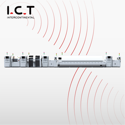 Línea de ensamblaje Samsung de alta flexibilidad SMT PCB