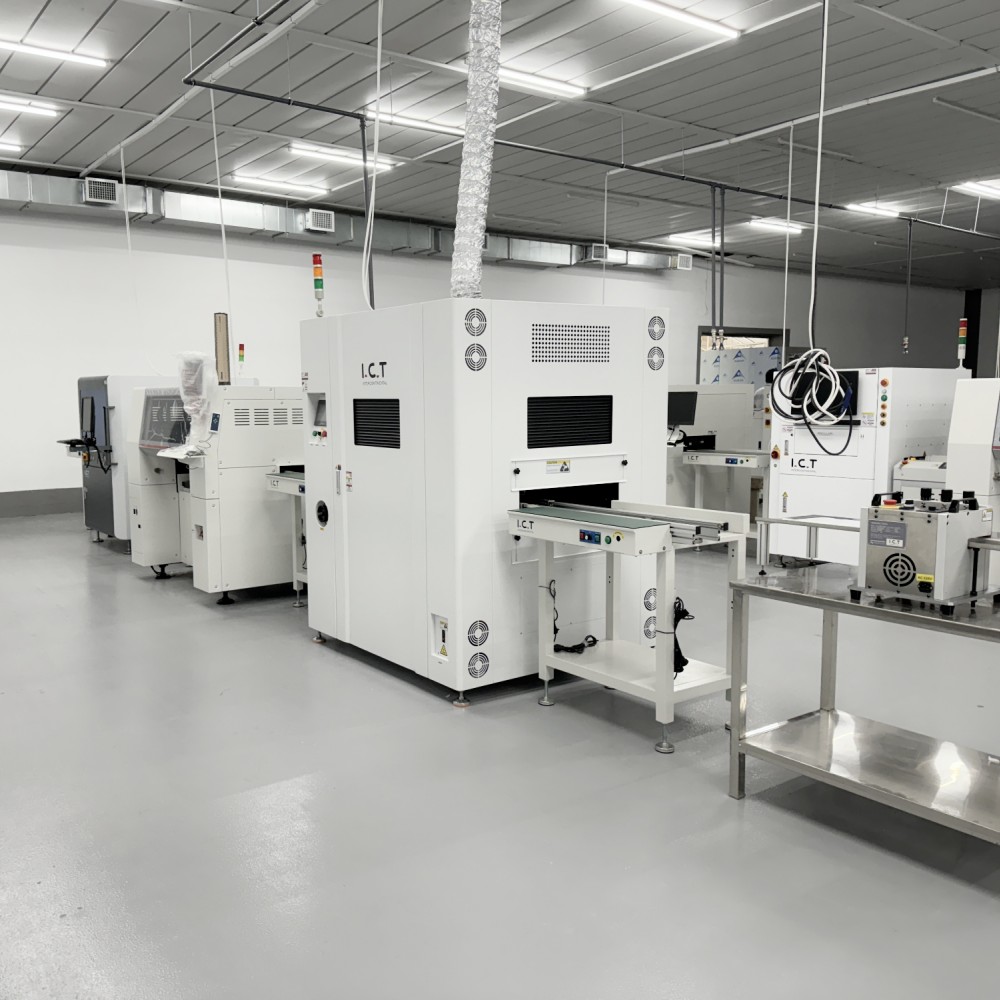 I.C.T | Máquina dispensadora automática de pegamento de escritorio frío para PCB Proporcionar