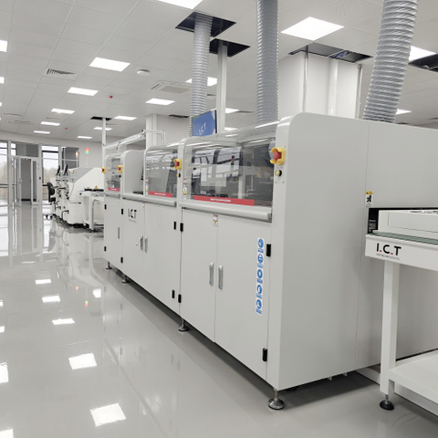 I.C.T-SS550 | Máquina de soldadura por ola selectiva en línea completamente automática 