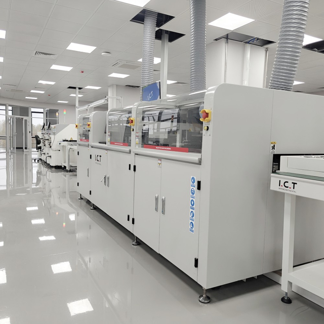 I.C.T-SS550 | Máquina de soldadura por ola selectiva en línea completamente automática 