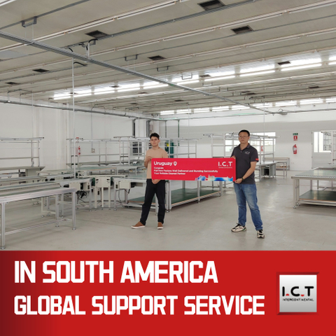 I.C.T | Inserción manual por inmersión PCB Línea de montaje