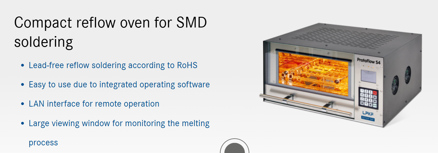 Máquina de soldadura por reflujo LPKF ProtoFlow S