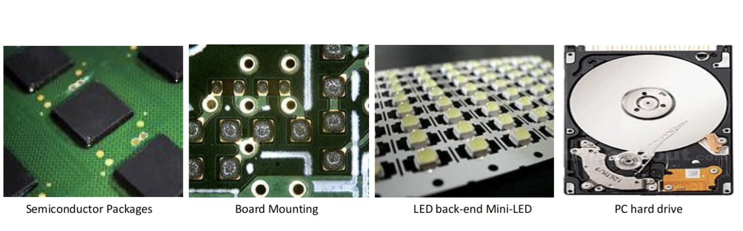 Aplicaci&oacute;n de la m&aacute;quina dispensadora de chorro de pasta de soldadura de alta precisi&oacute;n