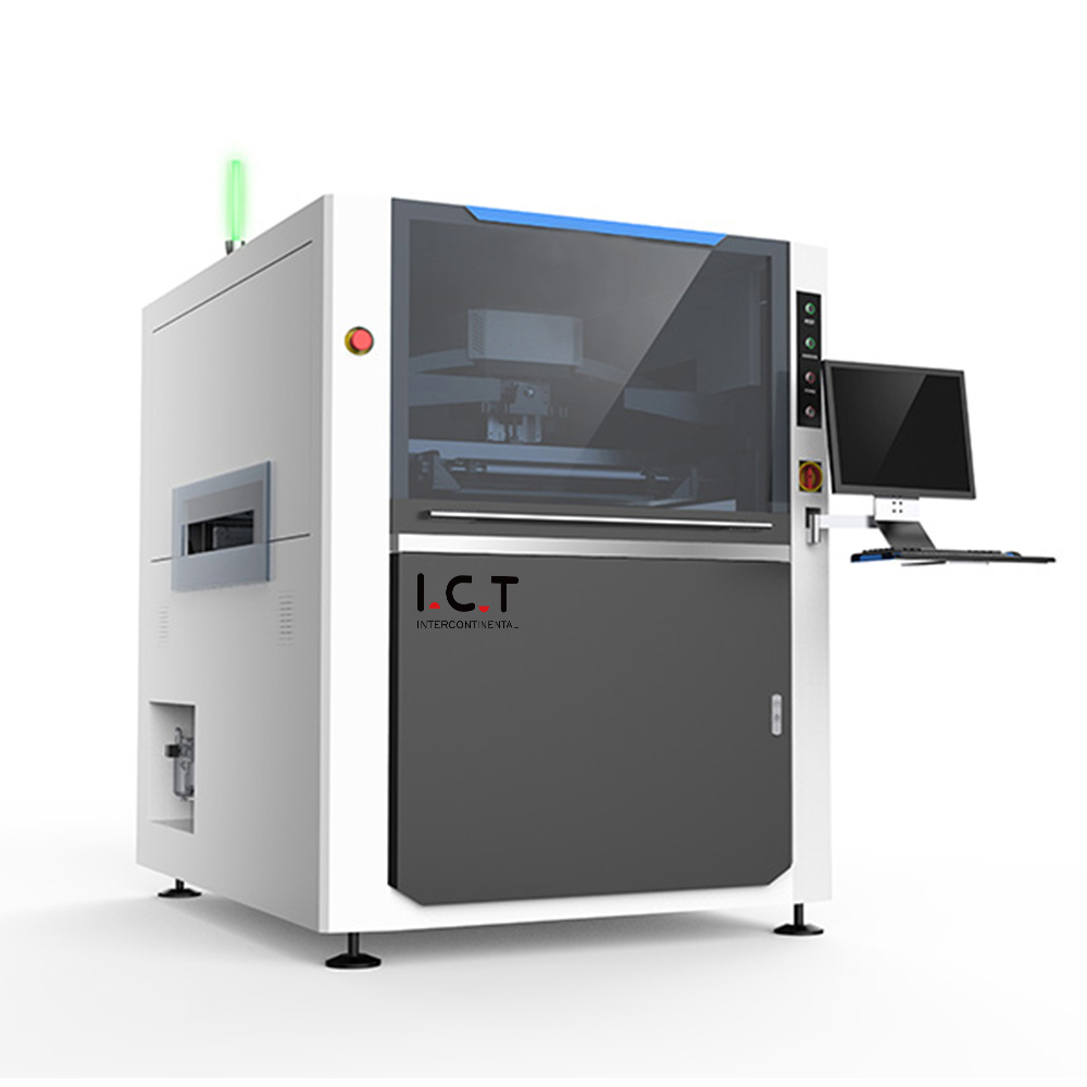 I.C.T |SMT Impresora de pasta de soldadura de pantalla Máquina completamente automática para LED