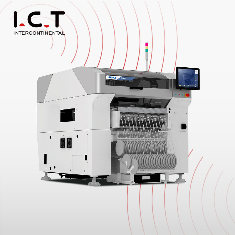 I.C.T |JUKI Pick and Place Machine 6 cabezales de alta velocidad LED SMT Máquina PBC Montadora de chips