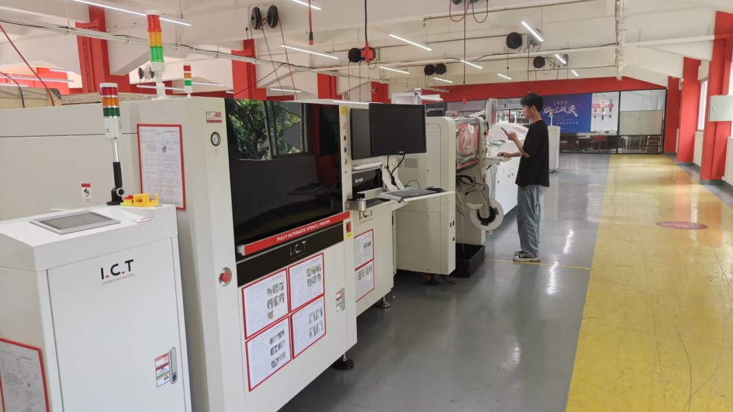 Ingeniero inspeccionando la funcionalidad del equipo en la sede de I.C.T antes del env&iacute;o.