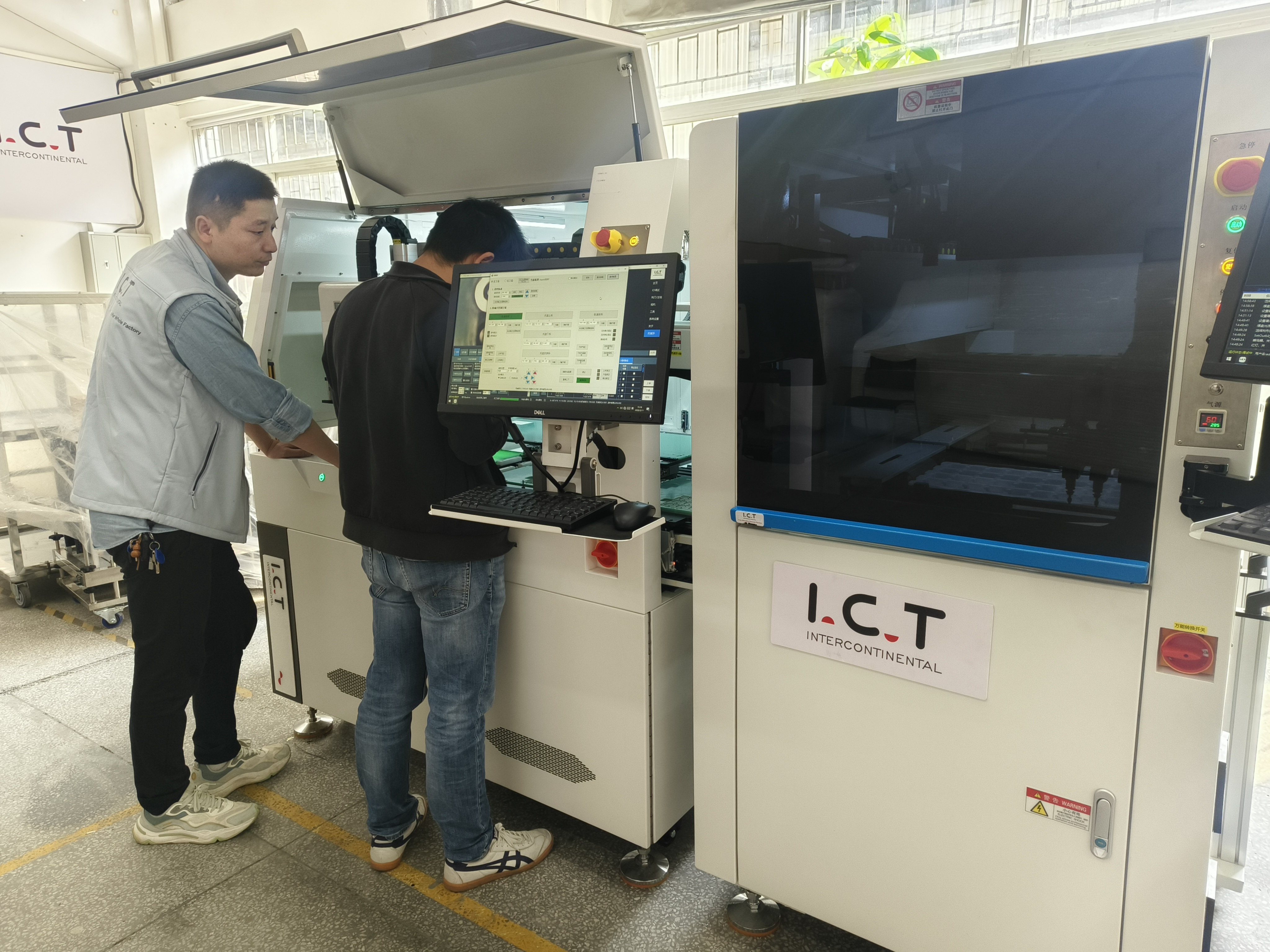 I.C.T SMT Inspecci&oacute;n completa de la m&aacute;quina antes del env&iacute;o