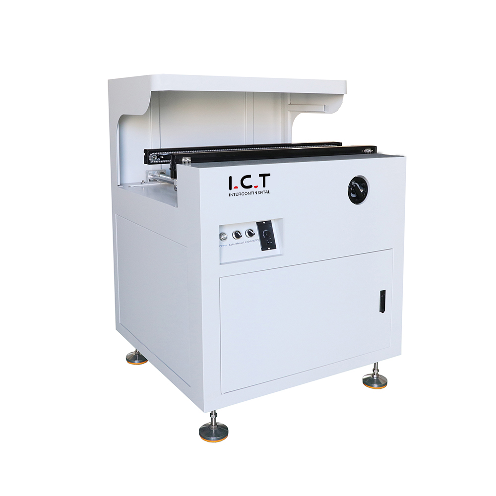 I.C.T丨 máquina de recubrimiento selectivo automático por pulverización y pegado PCB pantalla LED