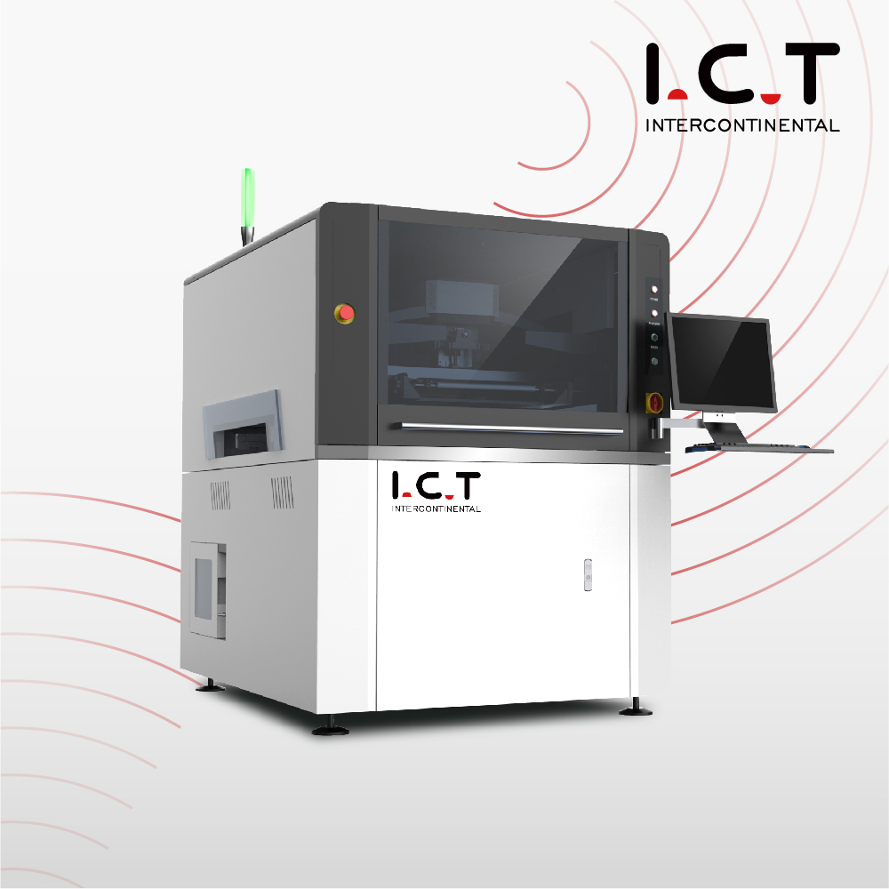 I.C.T SMT PCB Soldadura en pasta completamente automática sténcil Máquina impresora