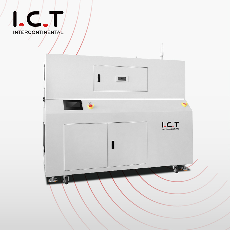 I.C.T丨SMT máquina encoladora por pulverización de revestimiento conformado para PCB led
