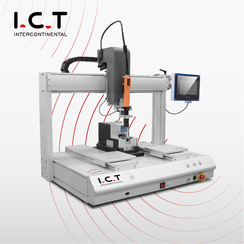 I.C.T |Máquina de instrumentos de robot de tornillo de doble plataforma de adsorción
