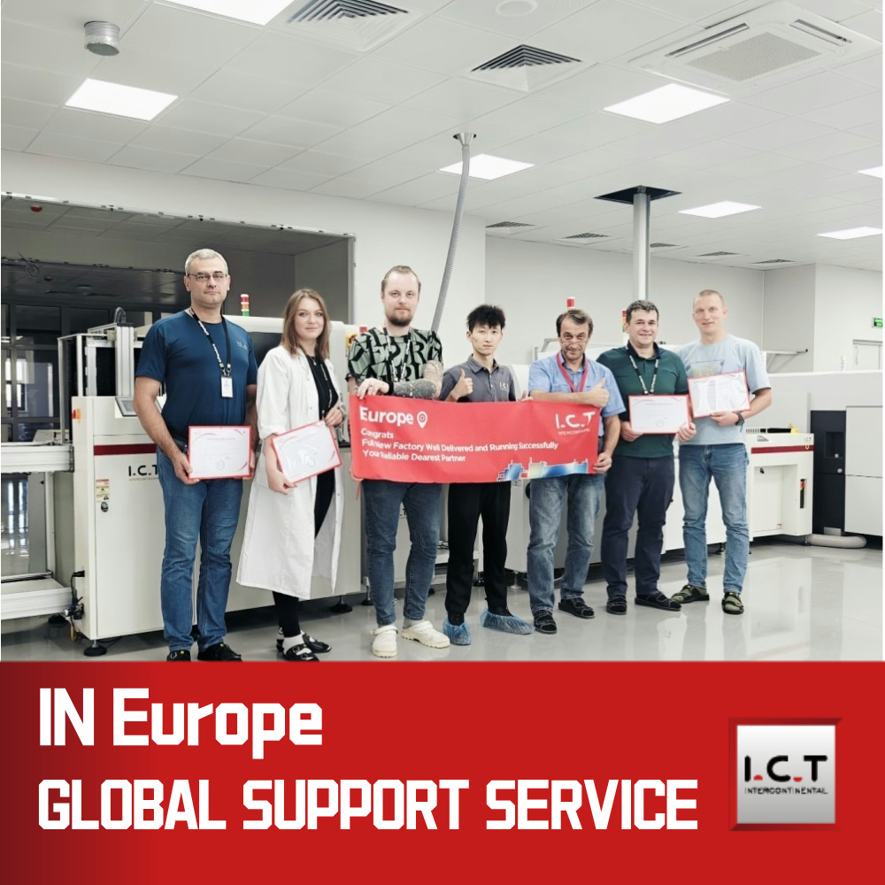 I.C.T | Impresora de plantillas Smd de escritorio Máquina de horno de reflujo para recoger y colocar para SMT imprimir PCB