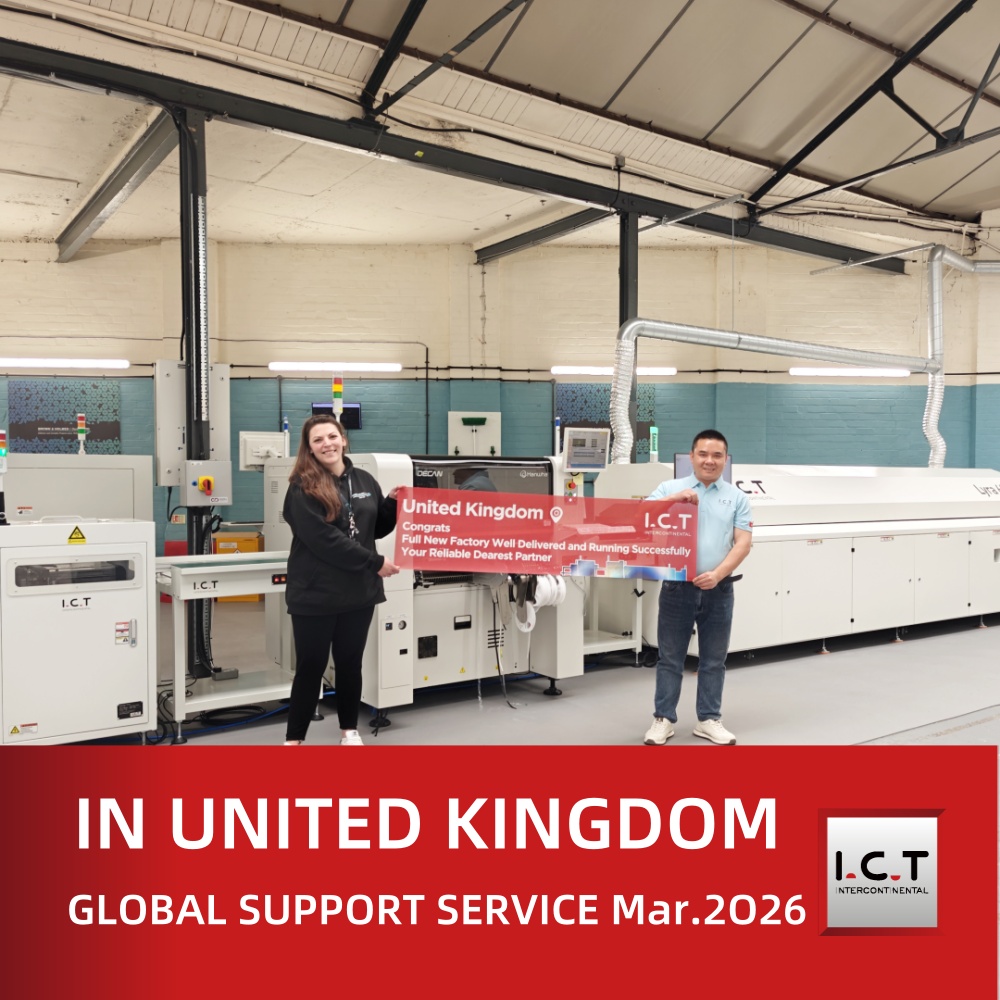 I.C.T | PCB máquina tampón Descargador Loader SMT PCB Máquina de manipulación