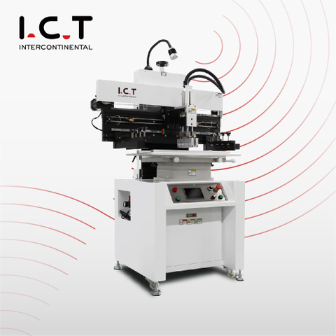I.C.T |PCB Impresora de pantalla semiautomática de soldadura en pasta