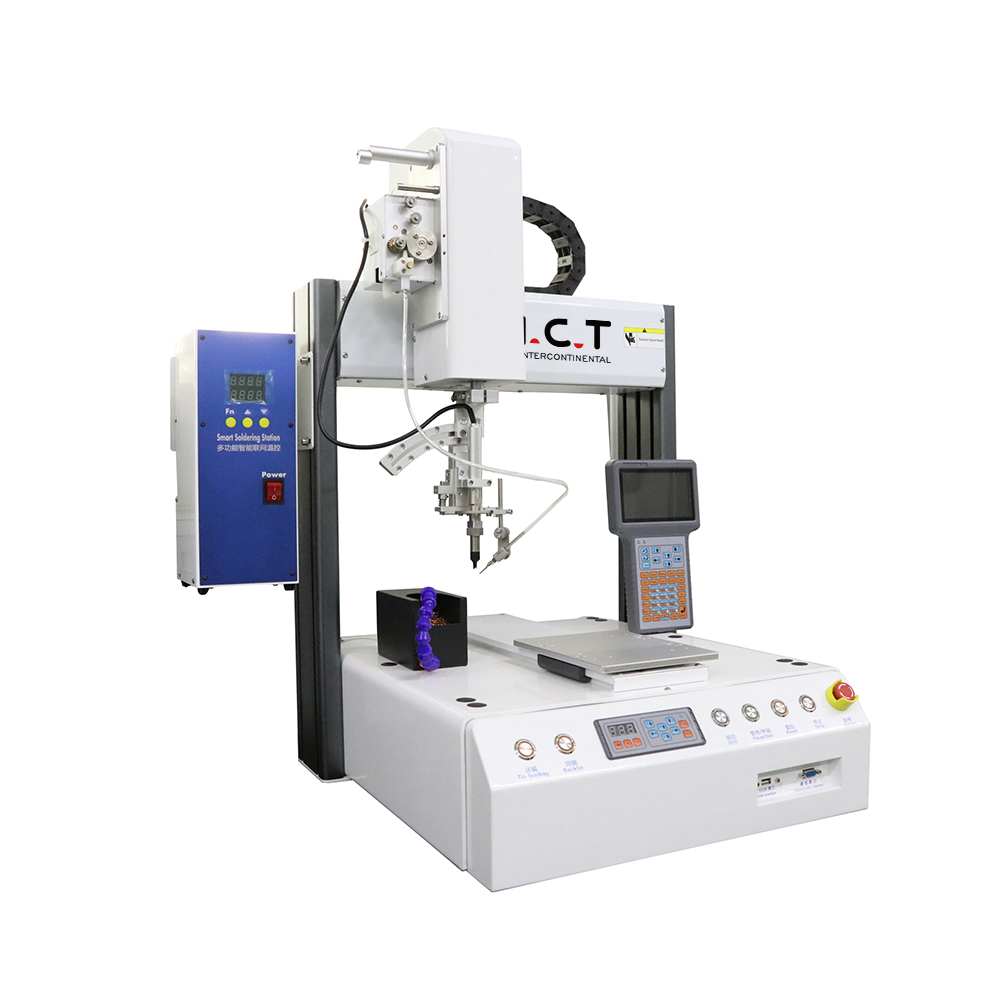 I.C.T |Pantalla de máquina robot de soldadura automática Quick PCB