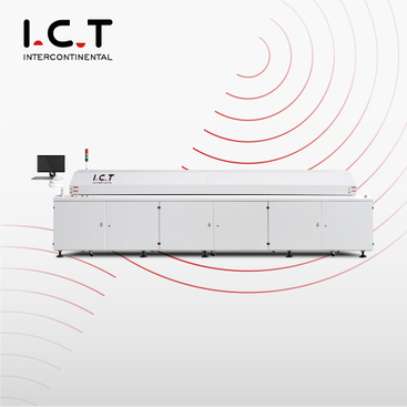 I.C.T-Lyra622N |Máquina de horno de soldadura por reflujo de rieles duales SMD sin plomo