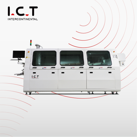 I.C.T |Máquina de soldadura por ola de nitrógeno de doble plataforma Acrab450