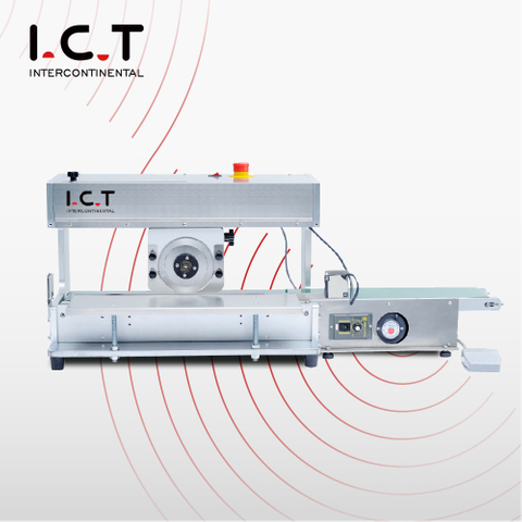 I.C.T |PCB Máquina cortadora de tableros Máquina cortadora de cables con corte en V