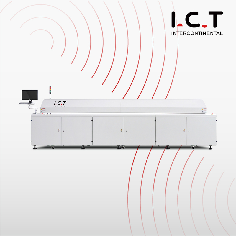 I.C.T |PCB Horno de reflujo de 450 de ancho con controlador