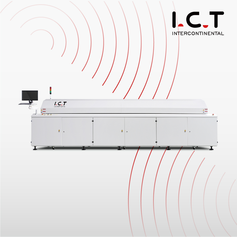 TIC |PCB de reflujo de pantalla táctil de 6 zonas de cadena transportadora de horno de reflujo Tsm en horno