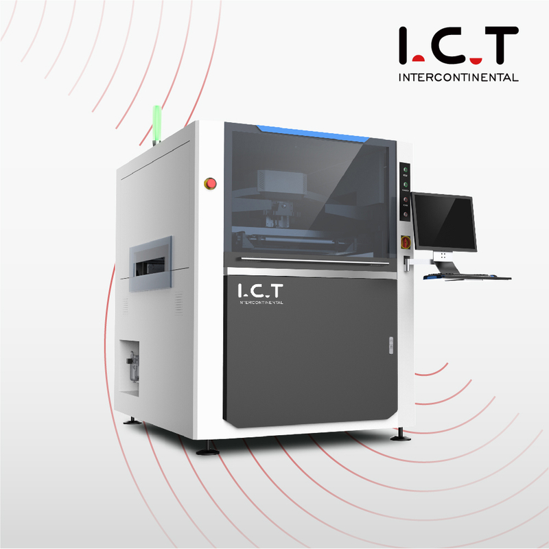 I.C.T |Manual de impresora de plantillas de pasta de soldadura ekra SMT completamente automática